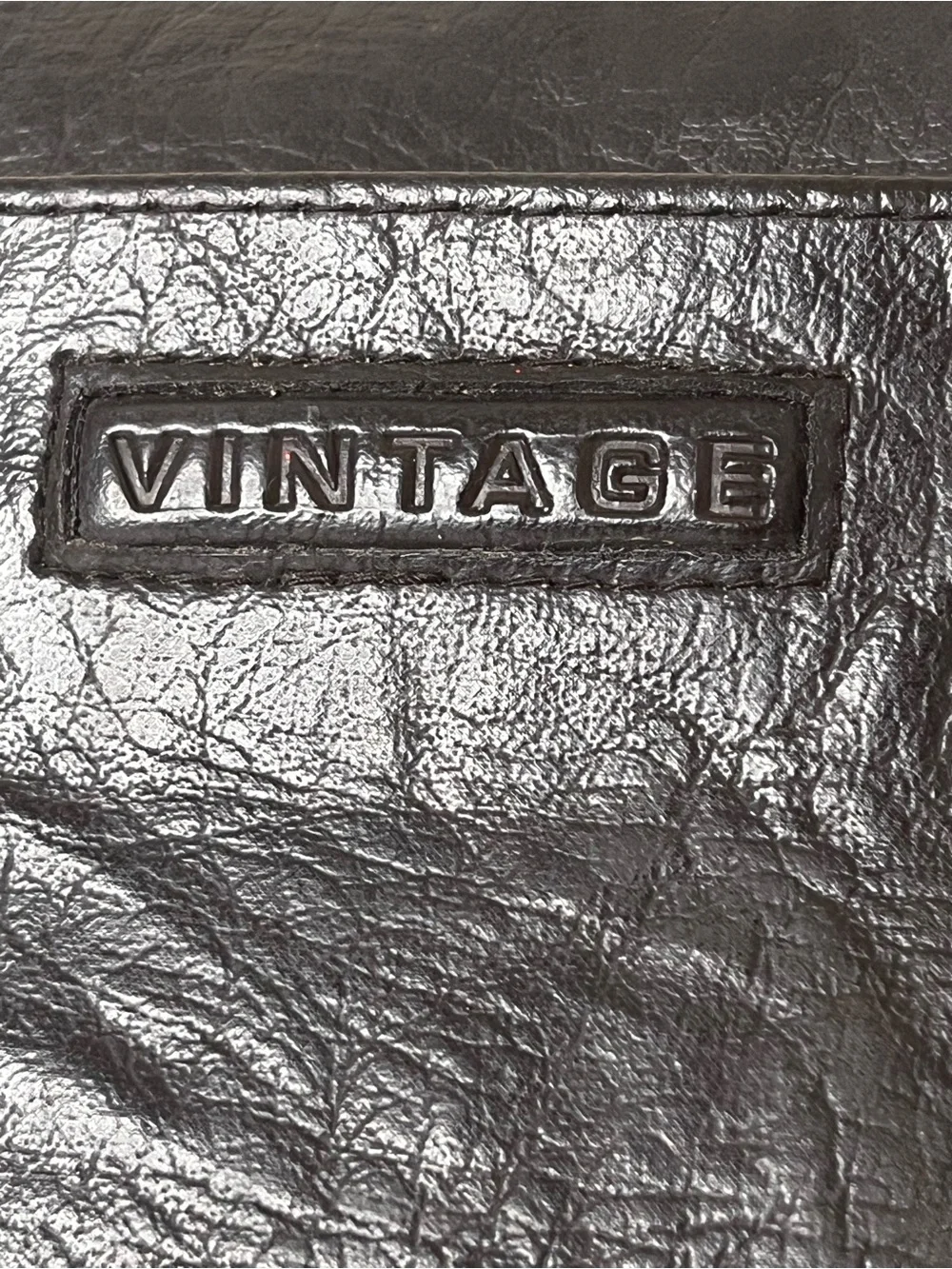 Vintage Men's Dark Brown Leather Zip Wallet